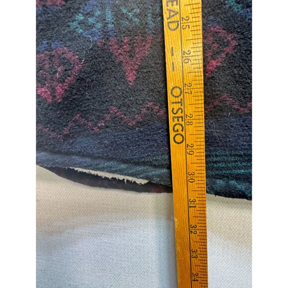 Jachs Mens Wool Sherpa Lined Flannel Shirt Jacket Long Sleeve Size L Multi Aztec - Picture 16 of 16